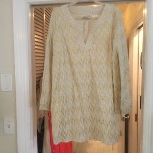 Sail to Sable gold tunic dress